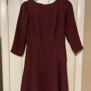 Ann Taylor Maroon Dress Size 0